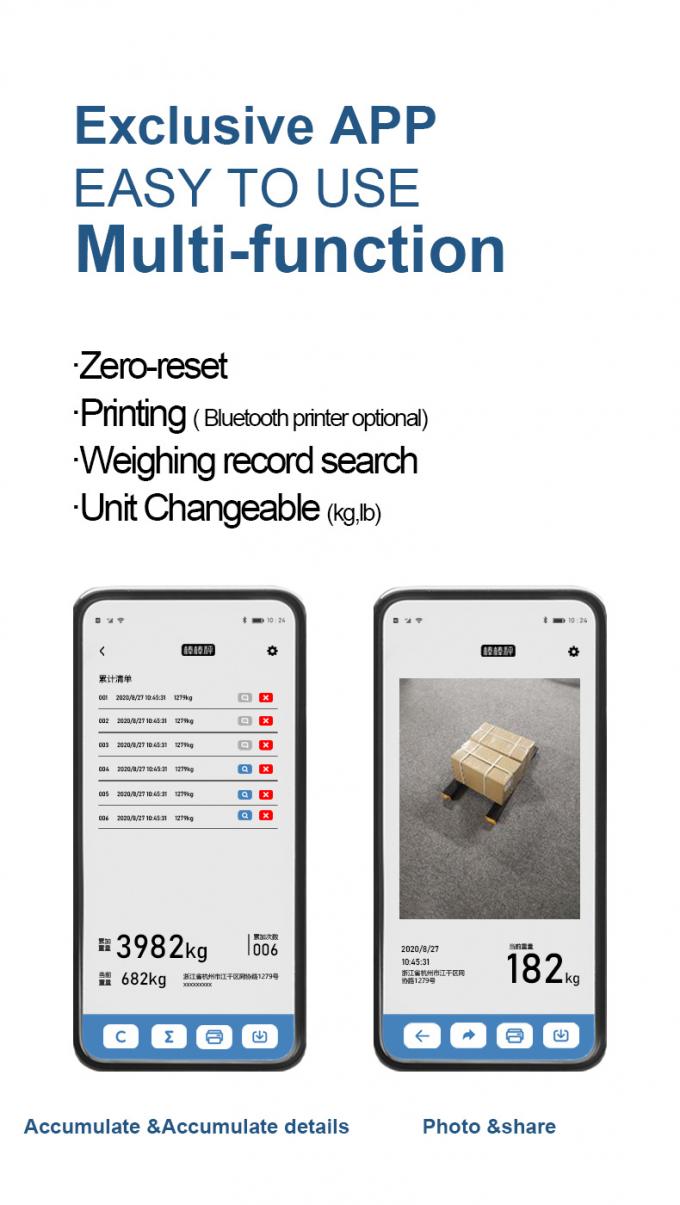 Đường cân thanh không dây, Đường cân pallet được chứng nhận 4,5 tấn Đường cân thanh 5