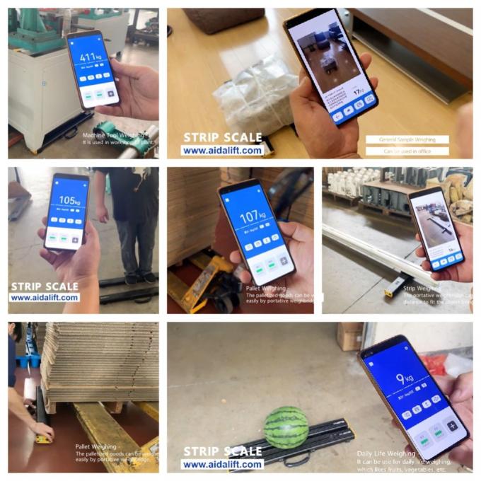 Smart Strip Scale Pallet Beam Scale 1500kg Bluetooth kỹ thuật số 7