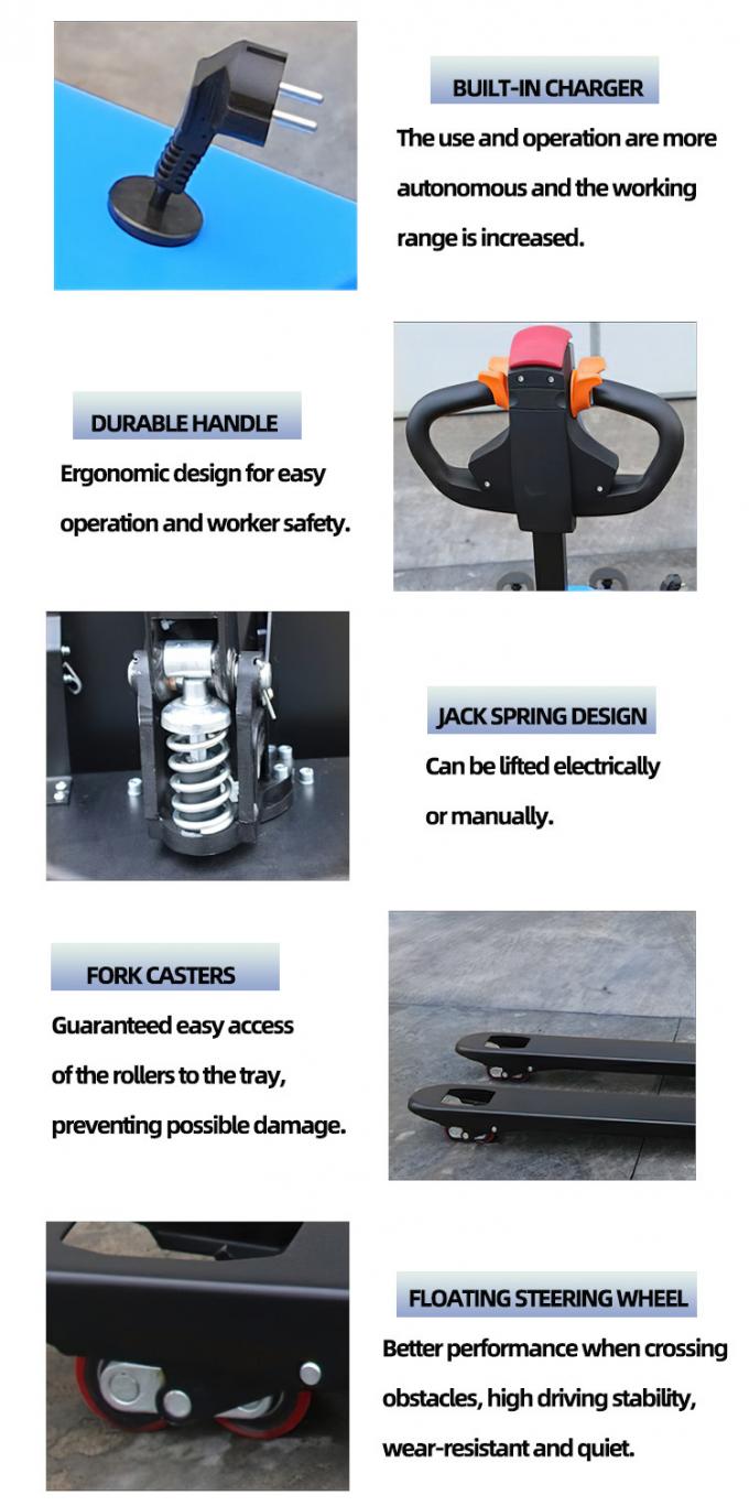 Walkie Electric Pallet Jack Xe nâng xe tải xử lý axit chì 1