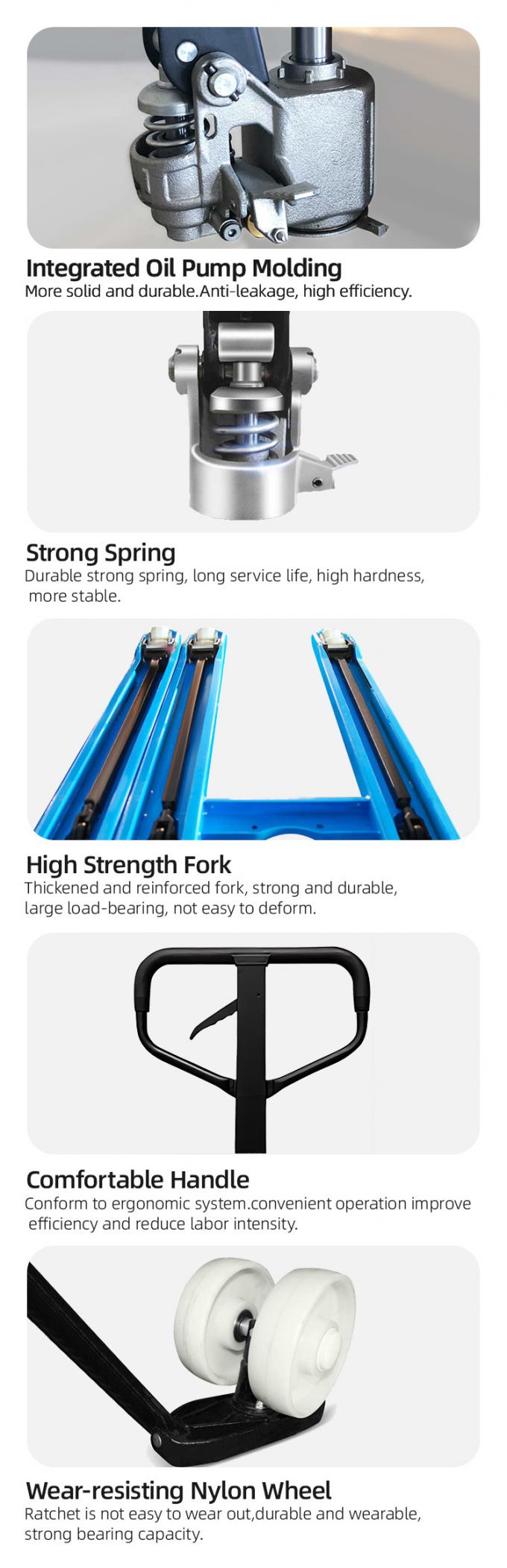 Hydraulic Manual Lift Pallet Jack, 2 Tons Pallet Jack 200mm Lift Height hand pallet jack 1