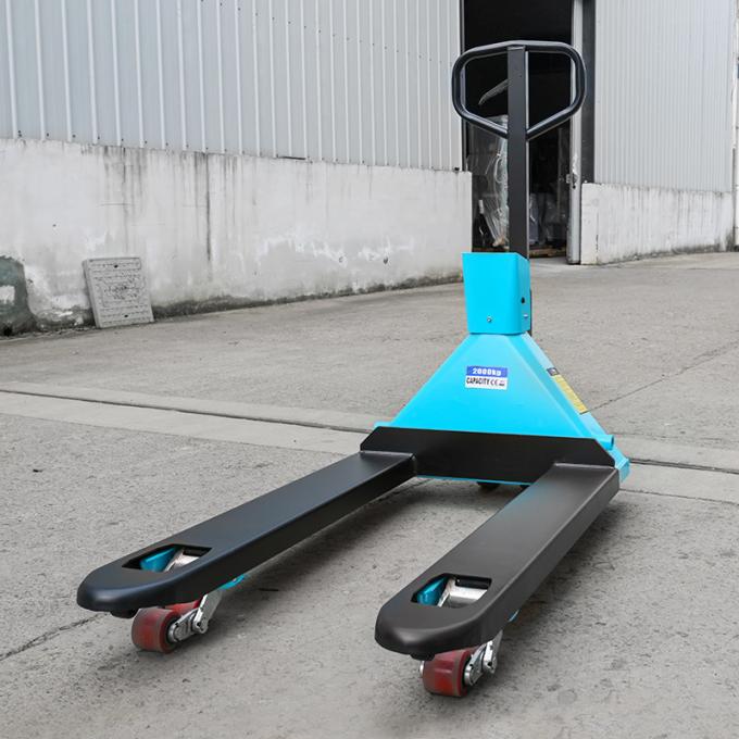 Manual Pallet Jack Lift With Scale thang pallet di động 0