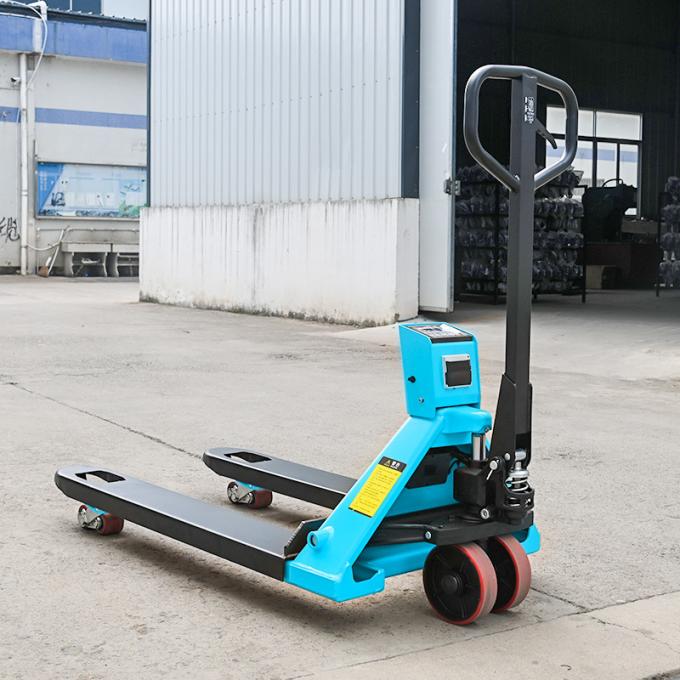 Manual Pallet Jack Lift With Scale thang pallet di động 1