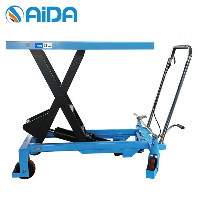 bàn nâng kéo tay xe tải, 150kg Pallet Hydraulic Lift Table nền tảng nâng kéo thủy lực 1