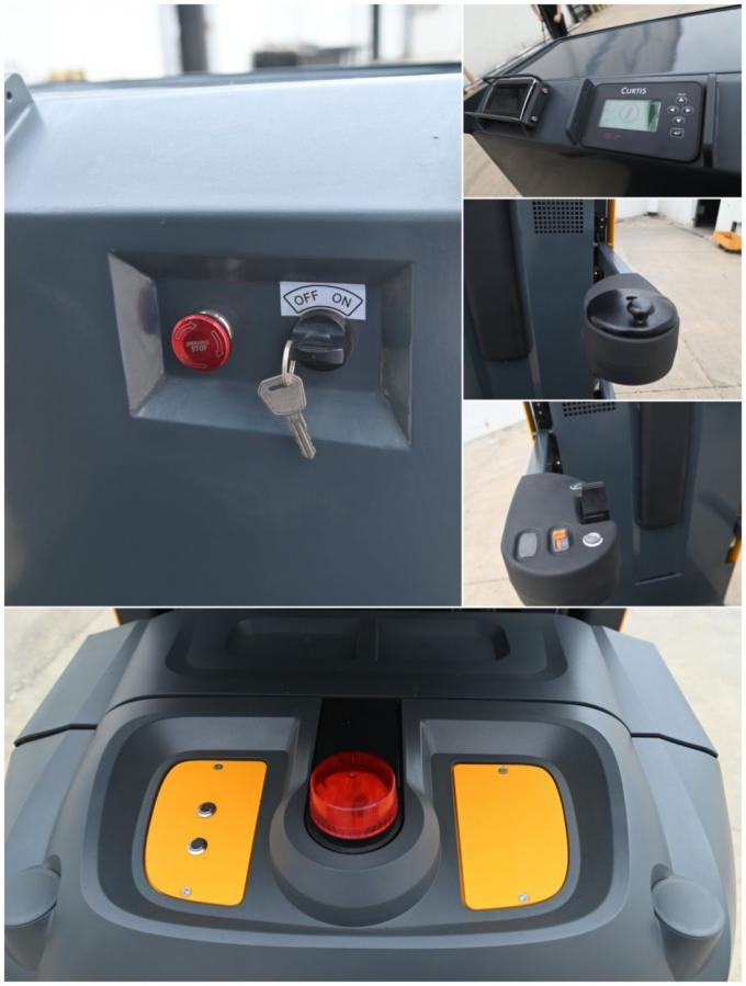 Lực lượng mạnh mẽ Warehouse Order Picker Truck 400kg EPS lái kiểu đứng 3