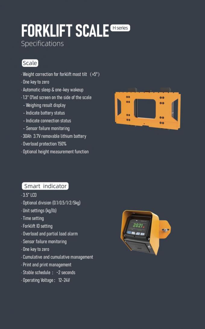 Trọng lượng Đường cân nâng kỹ thuật số 4500kg hiển thị LCD tự động chỉ số trọng lượng tải nâng 3