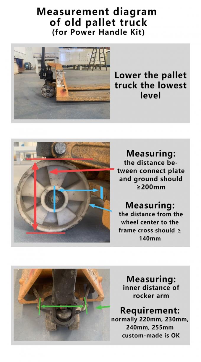 Cập nhật cũ xe tải pallet để jack pallet điện bằng cách sử dụng bộ xử lý điện 2000kg 1